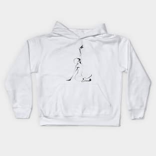 Ballet Dance Drawing Kids Hoodie